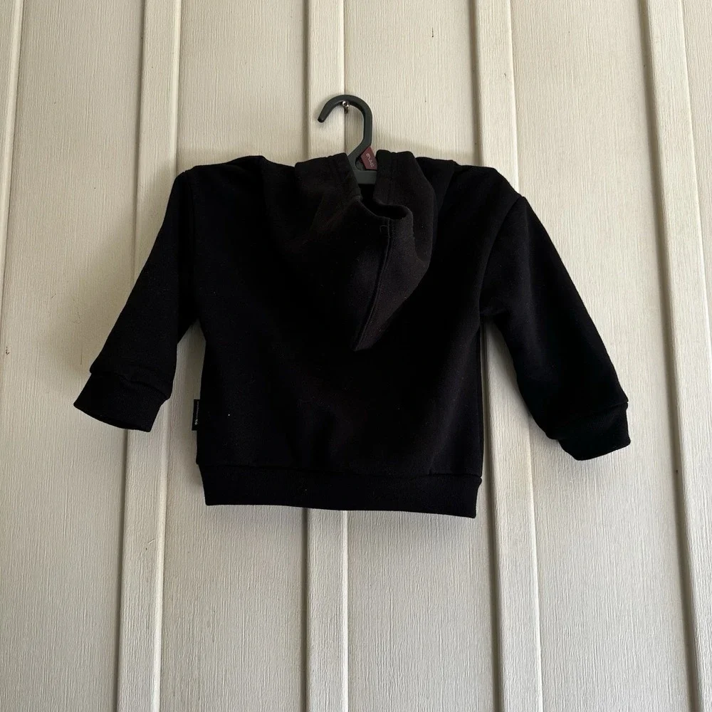 Disney Gap Mickey Mouse Black Hoodie Pullover 12-18 Months Toddler Boys Girls